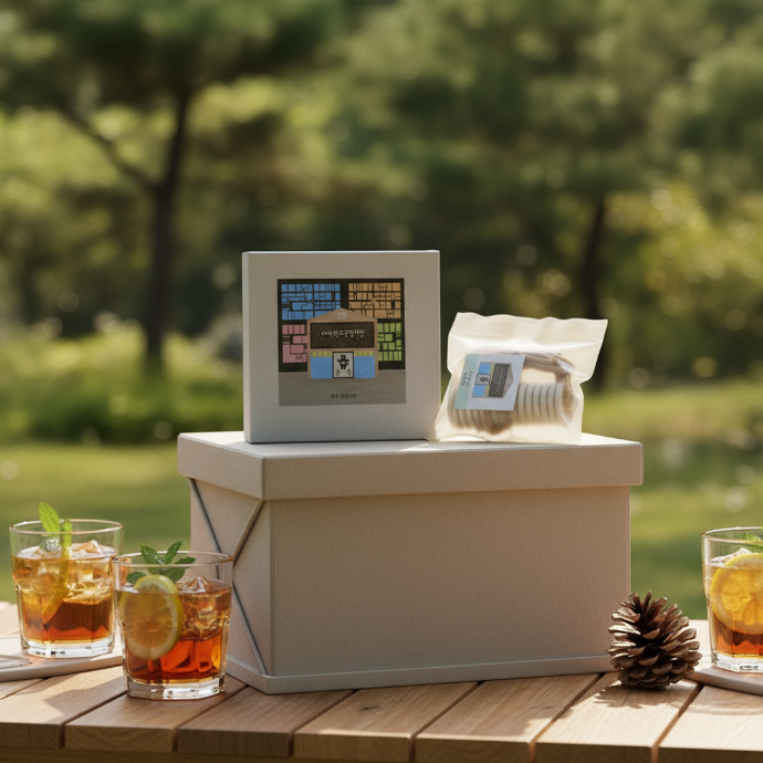 원주 전통상품 4개 ( 핸드메이드 파우치+소이캔들 + 차량용 디퓨저+황골조청 ) 블로그체험단