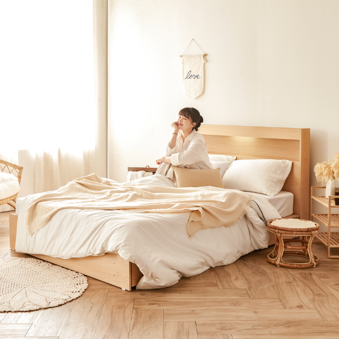 [동서가구] 💛베스트셀러💛 이즈카이 LED 수납 침대 인스타 릴스 캠페인